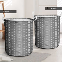 Black Samoa Malu Tattoo Inspired Laundry Basket - Polynesian Pride