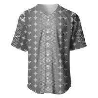 Black Samoa Malu Tattoo Inspired Baseball Jersey LT05 Black - Polynesian Pride