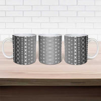 Black Samoa Malu Tattoo Inspired Ceramic Mug - Polynesian Pride