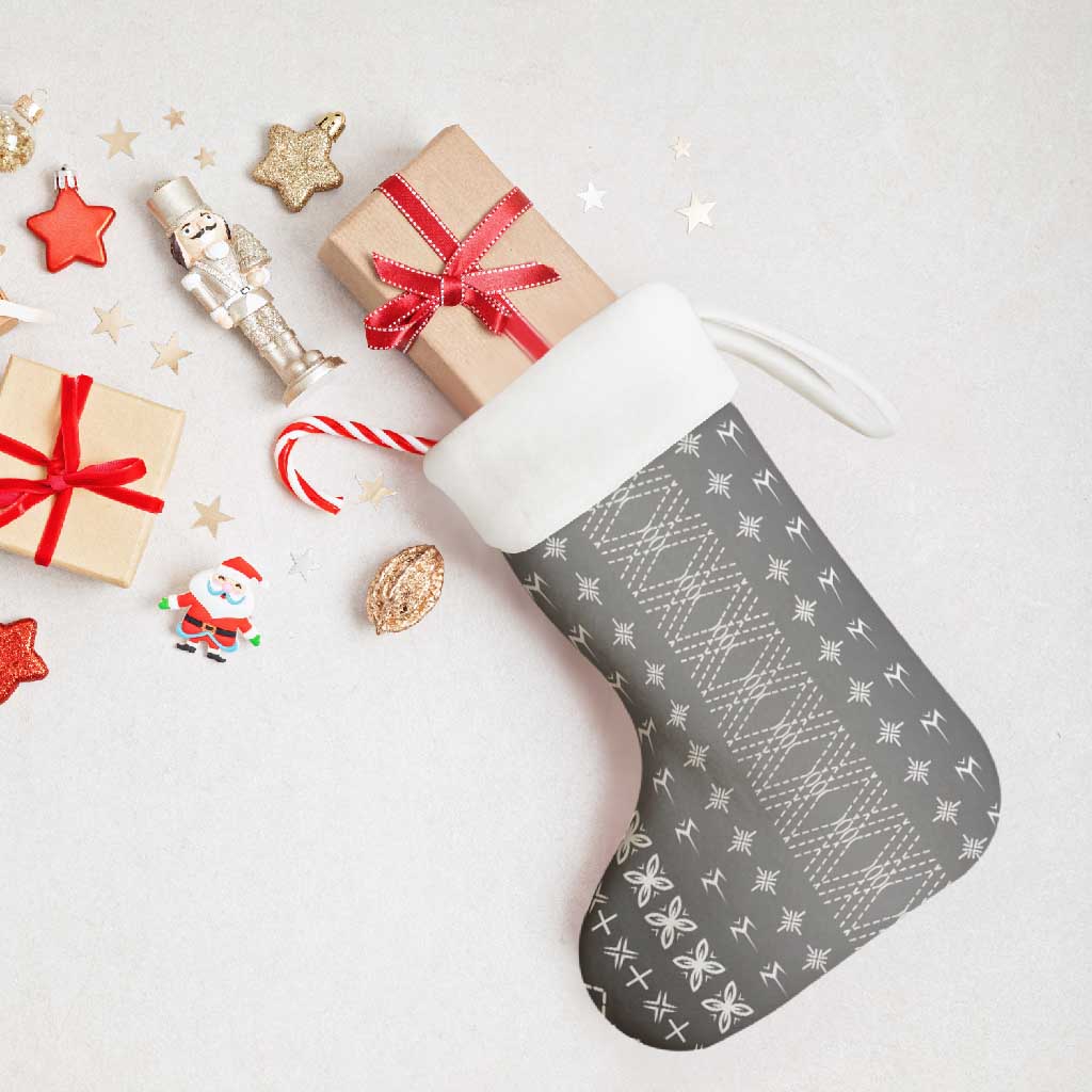 Black Samoa Malu Tattoo Inspired Christmas Stocking - Polynesian Pride