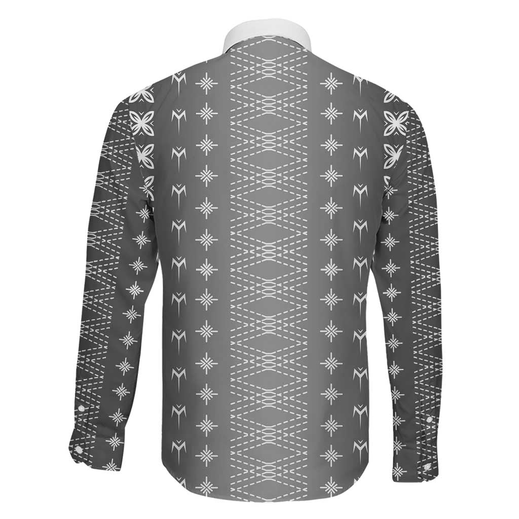 Black Samoa Malu Tattoo Inspired Family Matching Long Sleeve Bodycon Dress and Hawaiian Shirt - Polynesian Pride