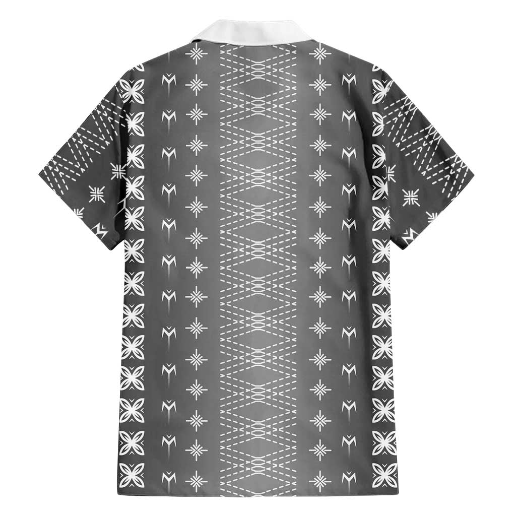 Black Samoa Malu Tattoo Inspired Family Matching Off The Shoulder Long Sleeve Dress and Hawaiian Shirt LT05 - Polynesian Pride