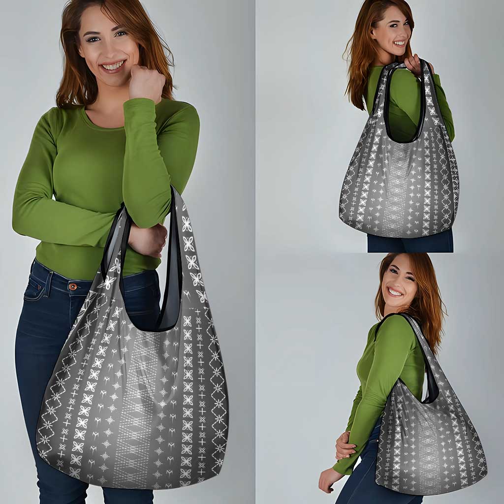 Black Samoa Malu Tattoo Inspired Grocery Bag - Polynesian Pride
