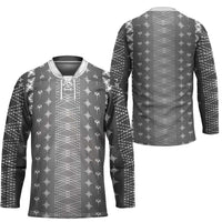 Black Samoa Malu Tattoo Inspired Hockey Jersey - Polynesian Pride