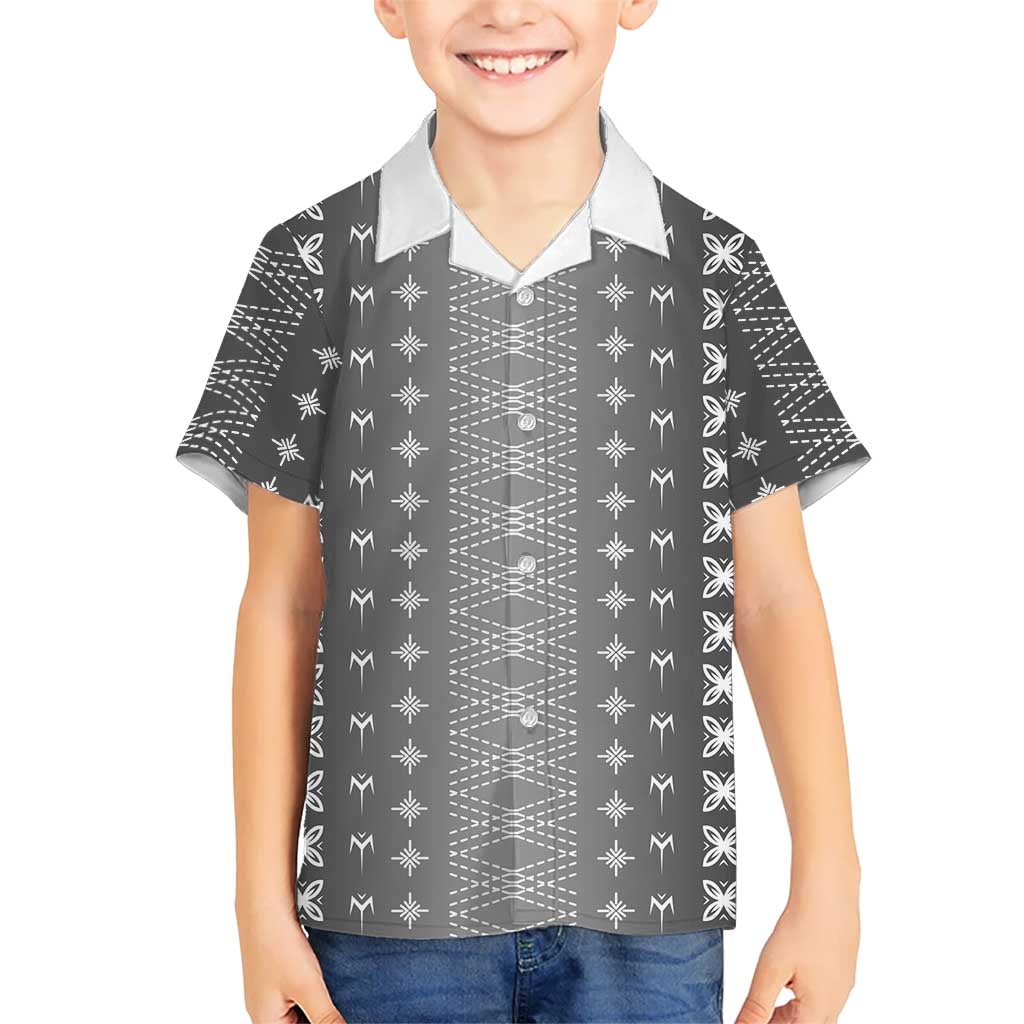 Black Samoa Malu Tattoo Inspired Kid Hawaiian Shirt - Polynesian Pride