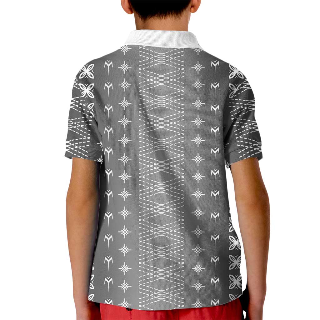 Black Samoa Malu Tattoo Inspired Kid Polo Shirt - Polynesian Pride