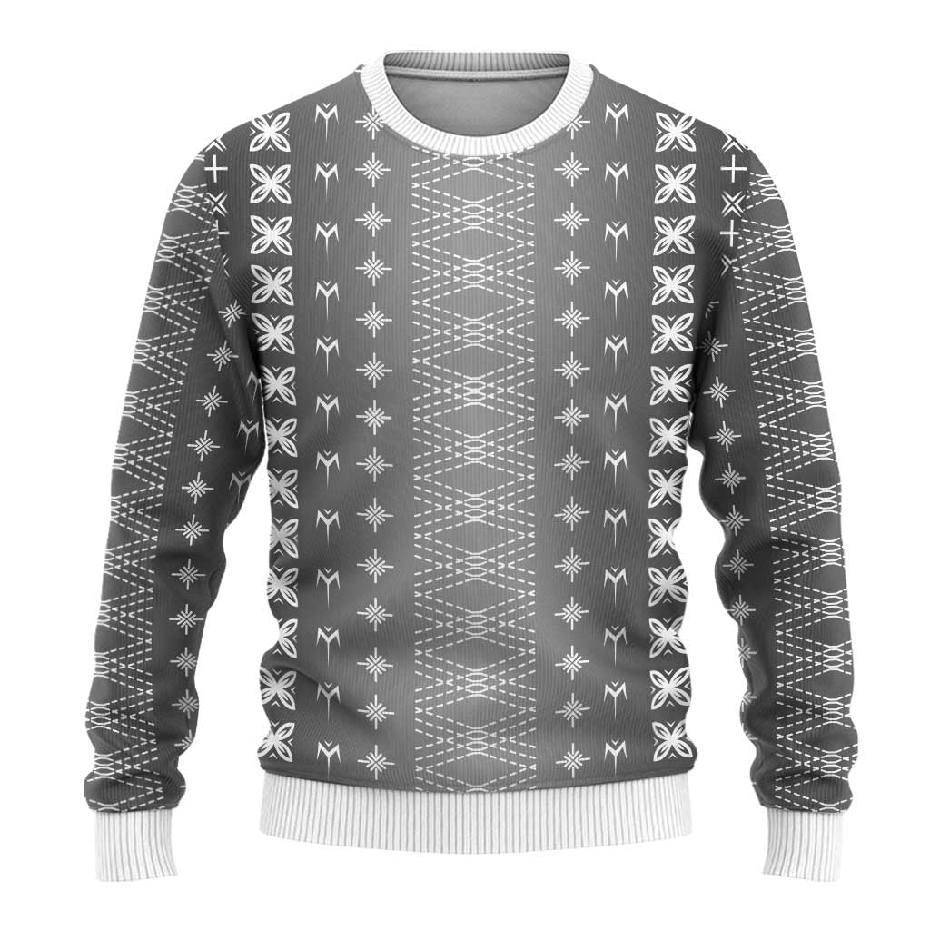 Black Samoa Malu Tattoo Inspired Ugly Christmas Sweater - Polynesian Pride