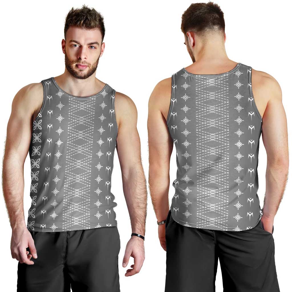 Black Samoa Malu Tattoo Inspired Men Tank Top - Polynesian Pride