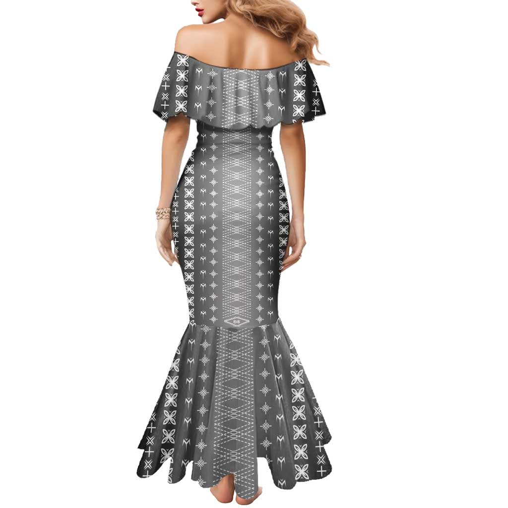 Black Samoa Malu Tattoo Inspired Mermaid Dress - Polynesian Pride