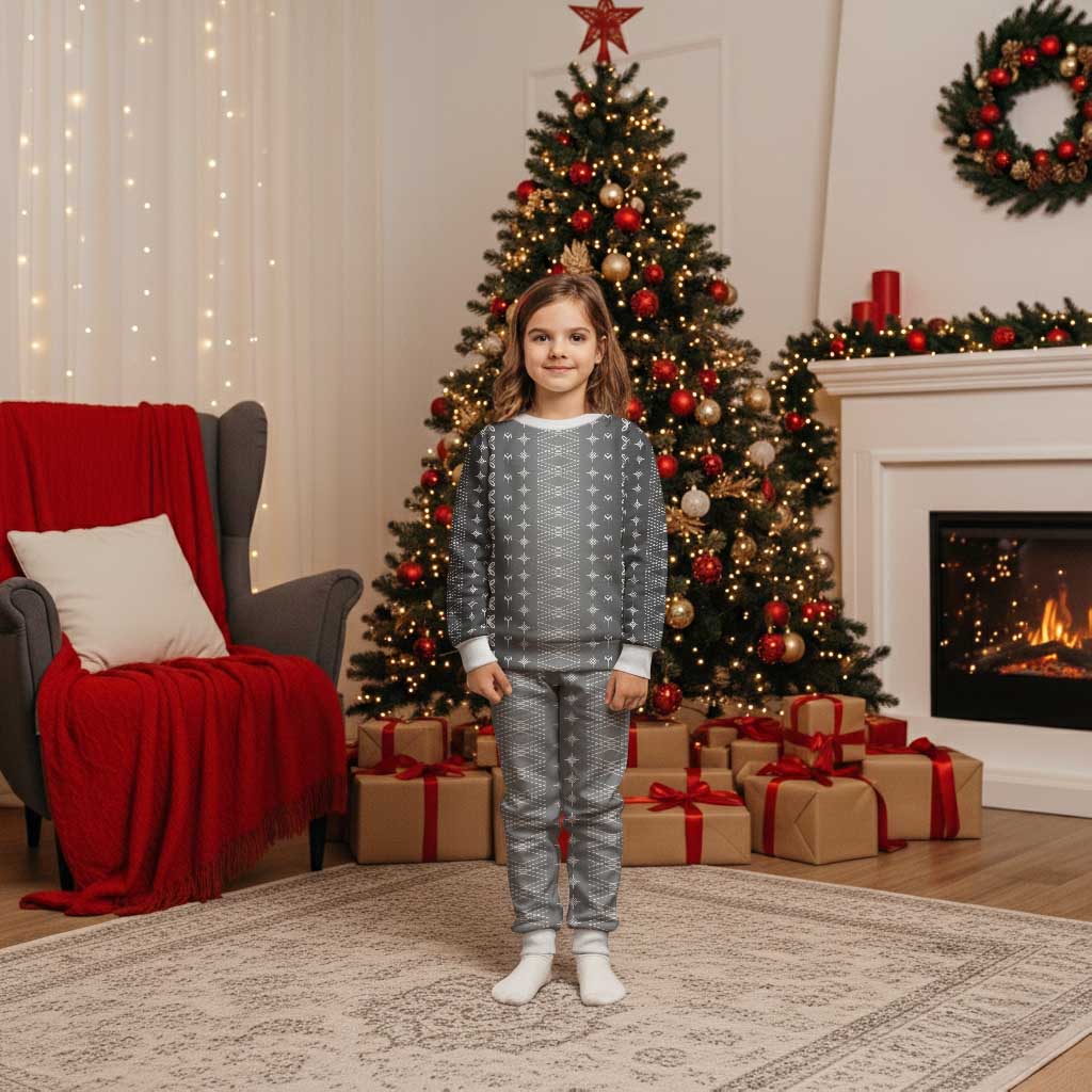 Black Samoa Malu Tattoo Inspired Christmas Pajama Set - Polynesian Pride