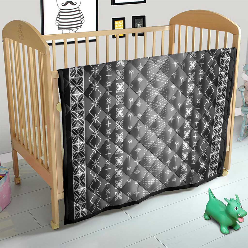 Black Samoa Malu Tattoo Inspired Quilt - Polynesian Pride
