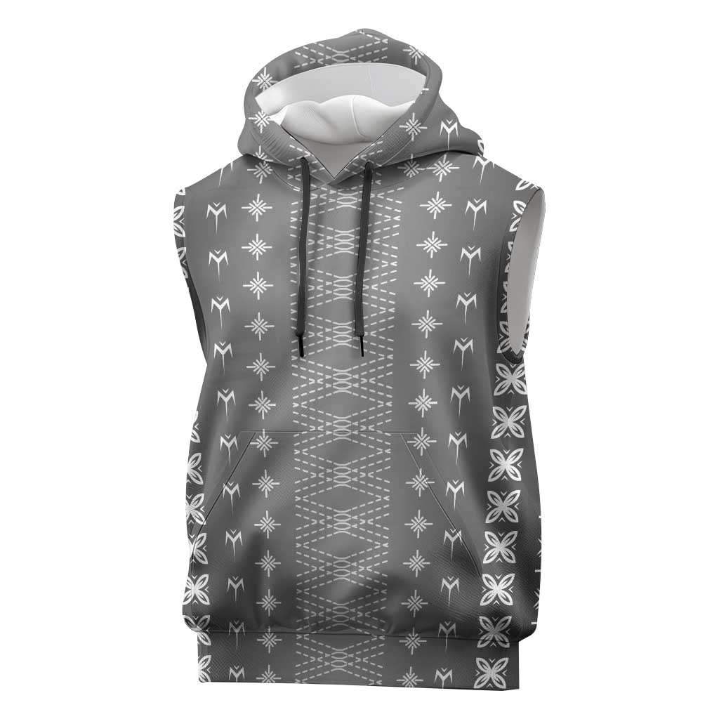 Black Samoa Malu Tattoo Inspired Sleeveless Hoodie - Polynesian Pride