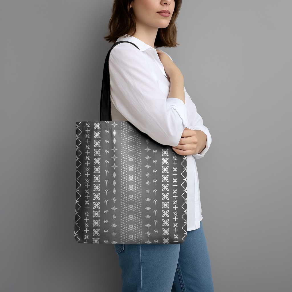 Black Samoa Malu Tattoo Inspired Tote Bag - Polynesian Pride