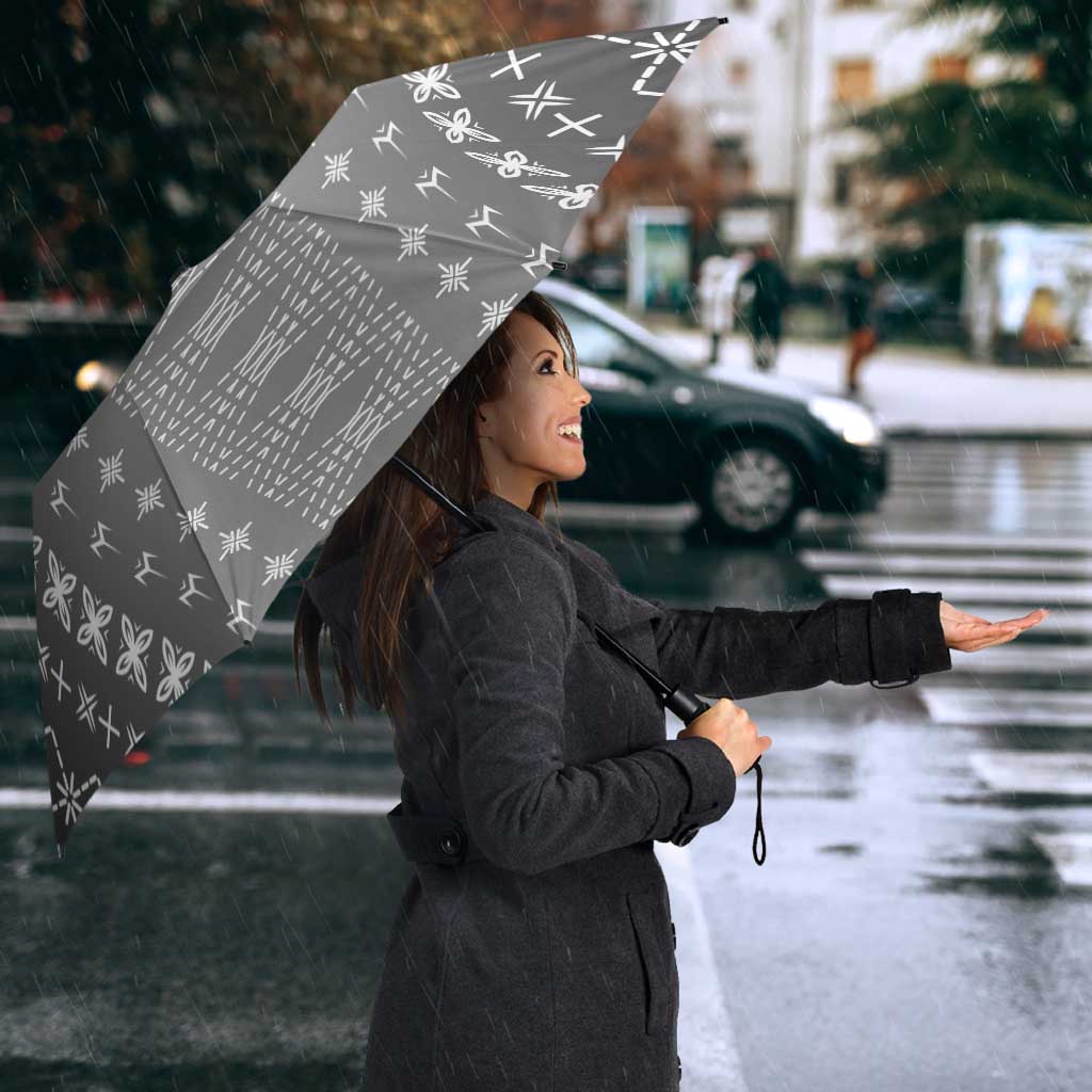 Black Samoa Malu Tattoo Inspired Umbrella - Polynesian Pride