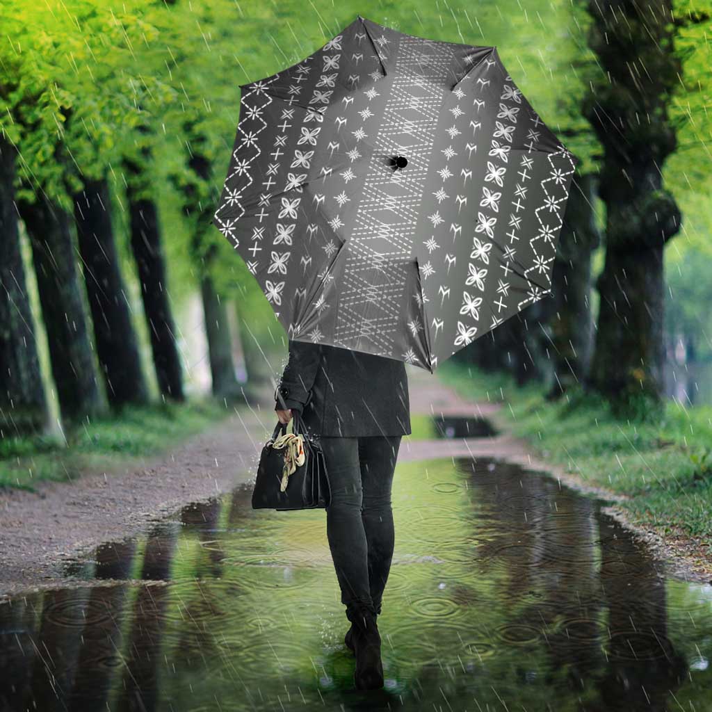 Black Samoa Malu Tattoo Inspired Umbrella - Polynesian Pride