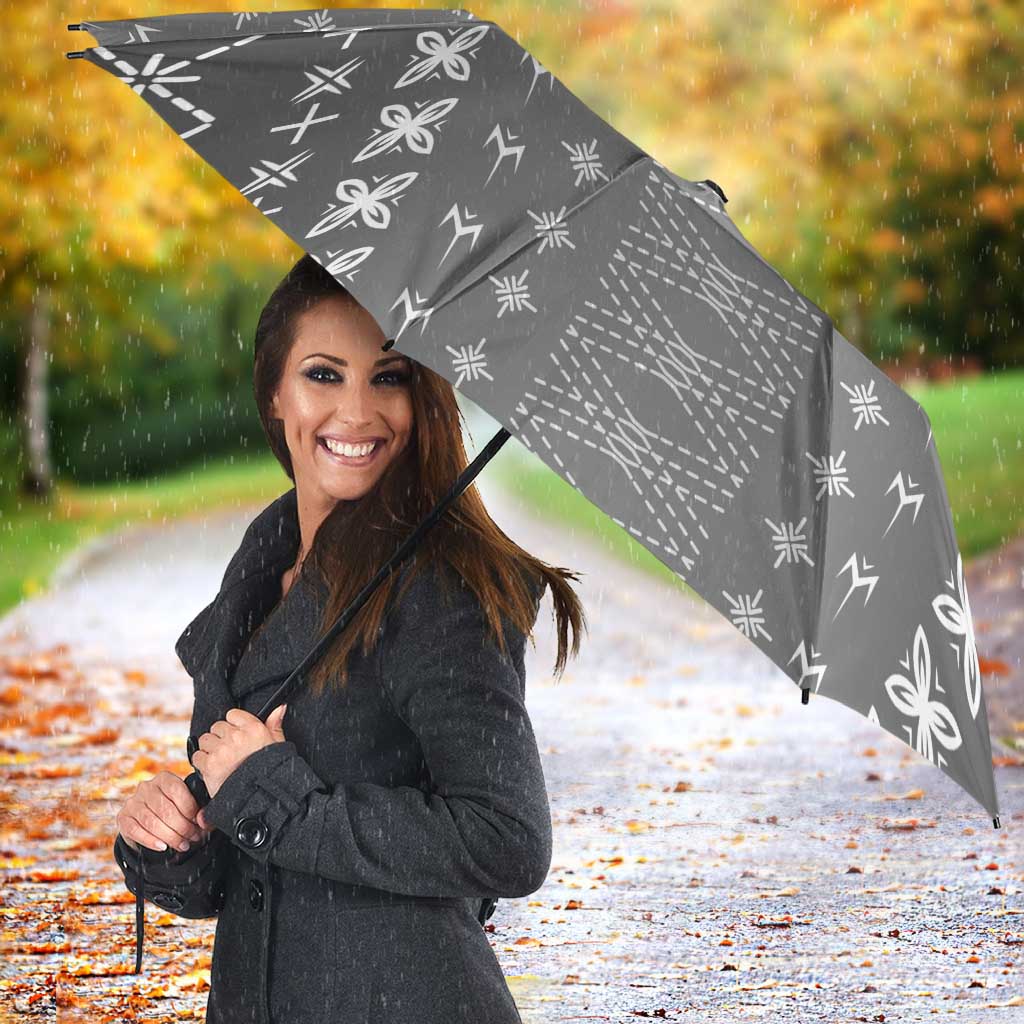 Black Samoa Malu Tattoo Inspired Umbrella - Polynesian Pride