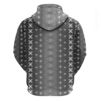 Black Samoa Malu Tattoo Inspired Zip Hoodie - Polynesian Pride