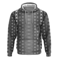 Black Samoa Malu Tattoo Inspired Zip Hoodie - Polynesian Pride