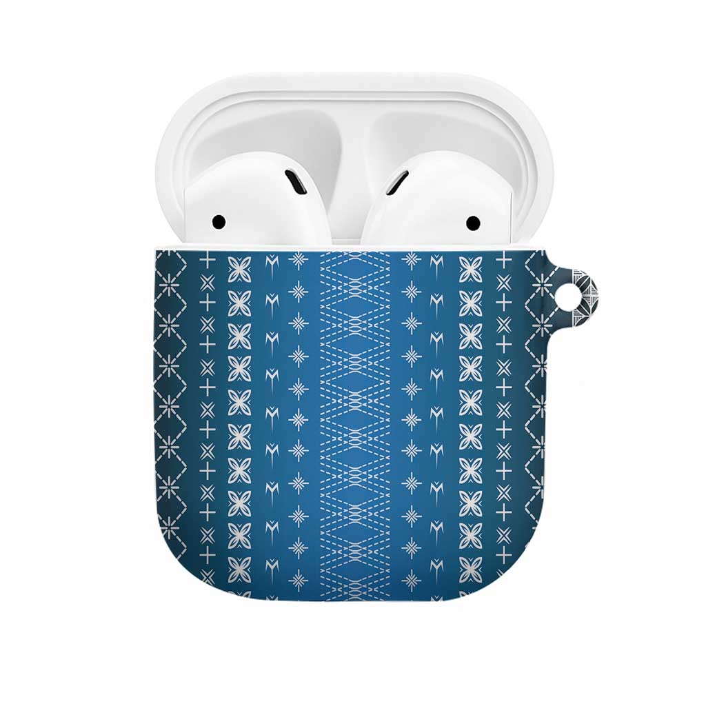 Blue Samoa Malu Tattoo Inspired AirPods Case - Polynesian Pride