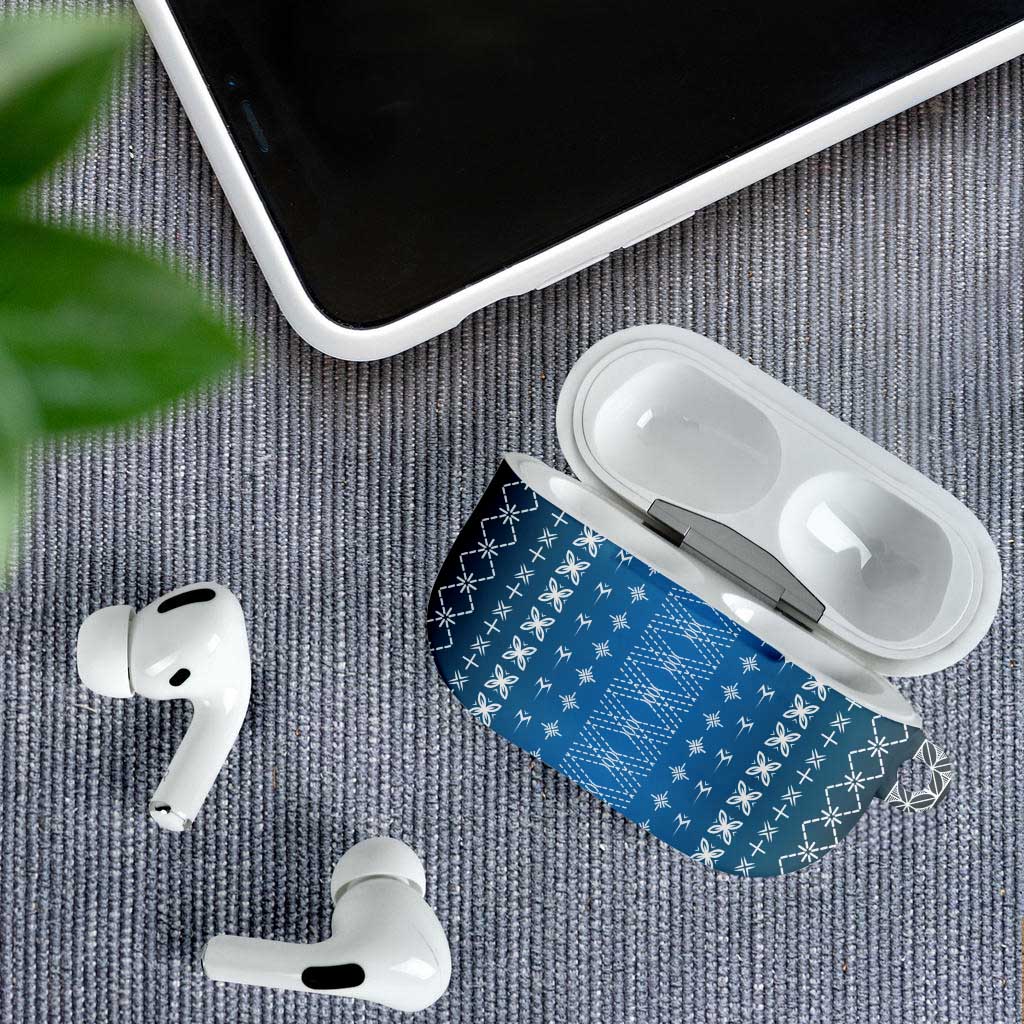 Blue Samoa Malu Tattoo Inspired AirPods Case - Polynesian Pride