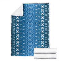 Blue Samoa Malu Tattoo Inspired Blanket - Polynesian Pride