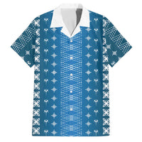 Blue Samoa Malu Tattoo Inspired Family Matching Mermaid Dress and Hawaiian Shirt - Polynesian Pride