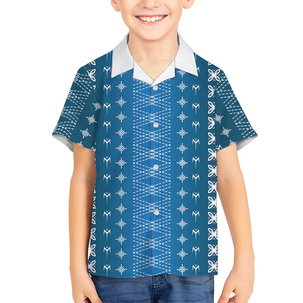 Blue Samoa Malu Tattoo Inspired Hawaiian Shirt - Polynesian Pride