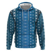 Blue Samoa Malu Tattoo Inspired Hoodie - Polynesian Pride