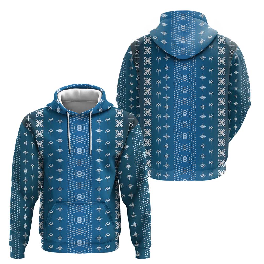 Blue Samoa Malu Tattoo Inspired Hoodie - Polynesian Pride