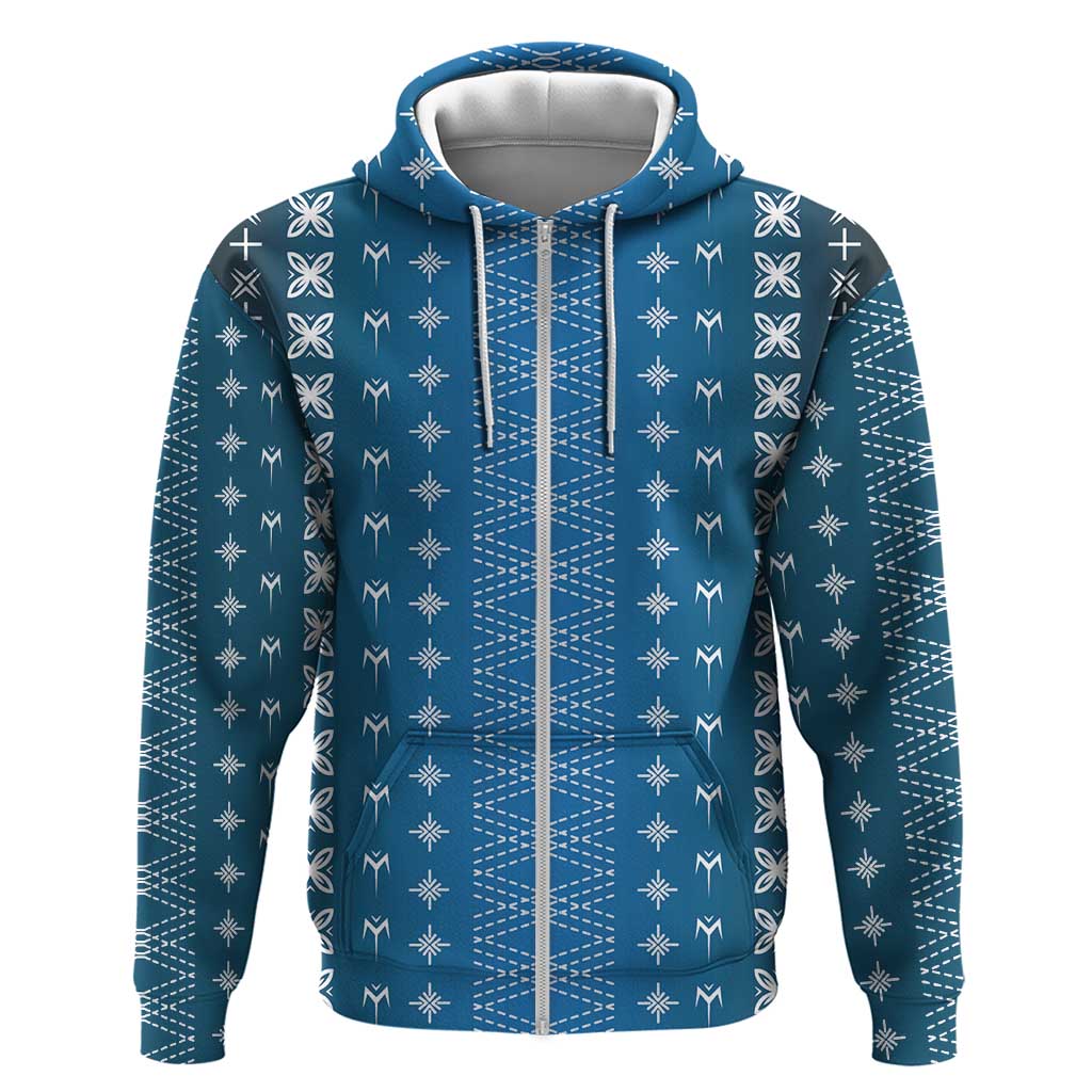 Blue Samoa Malu Tattoo Inspired Hoodie - Polynesian Pride
