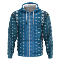 Blue Samoa Malu Tattoo Inspired Hoodie - Polynesian Pride