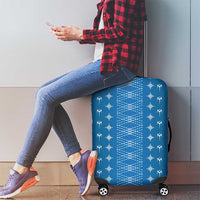 Blue Samoa Malu Tattoo Inspired Luggage Cover - Polynesian Pride