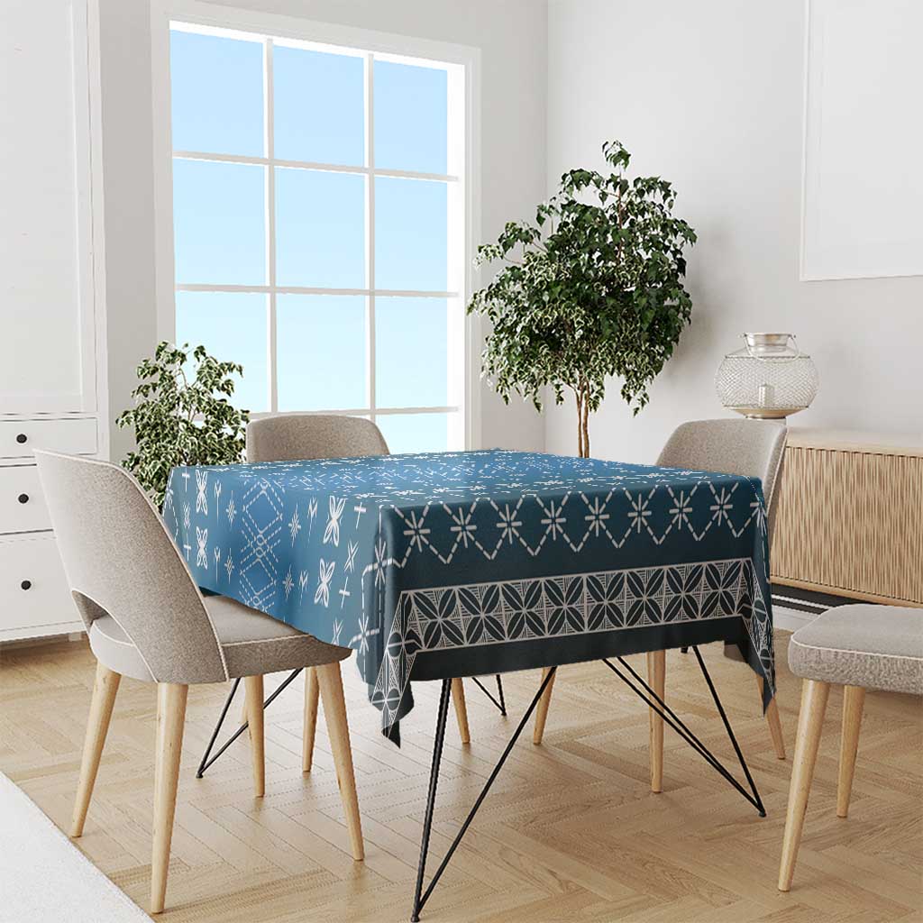 Blue Samoa Malu Tattoo Inspired Tablecloth - Polynesian Pride