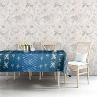 Blue Samoa Malu Tattoo Inspired Tablecloth - Polynesian Pride
