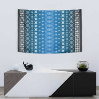 Blue Samoa Malu Tattoo Inspired Tapestry - Polynesian Pride