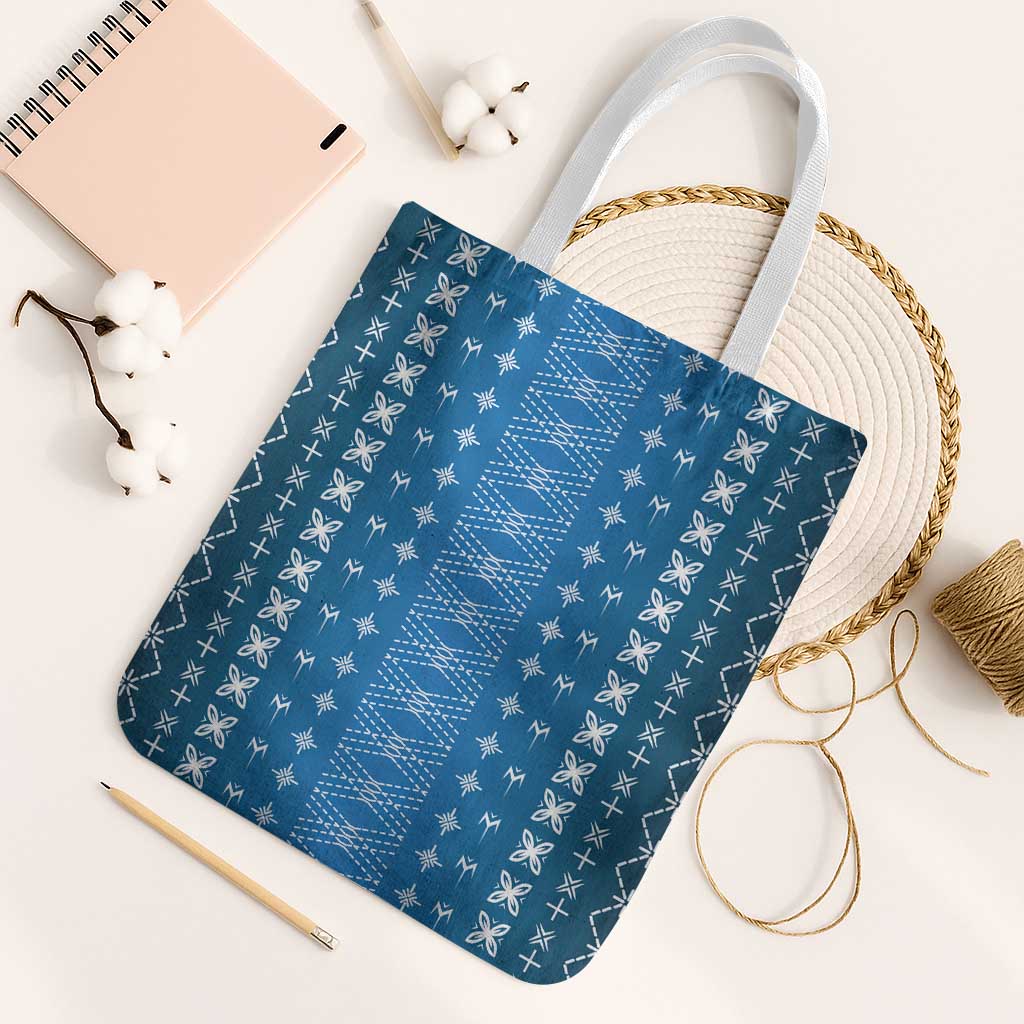 Blue Samoa Malu Tattoo Inspired Tote Bag - Polynesian Pride