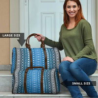 Blue Samoa Malu Tattoo Inspired Travel Bag - Polynesian Pride
