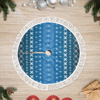Blue Samoa Malu Tattoo Inspired Tree Skirt - Polynesian Pride