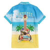 Hawaiian Ukulele Family Matching Tank Maxi Dress and Hawaiian Shirt Sound Of Happiness LT05 - Polynesian Pride