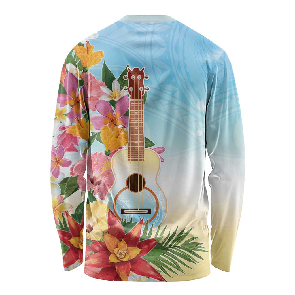 National Ukulele Day Long Sleeve Shirt Tropical Vibe