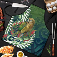 New Zealand Kea Bird Apron With Maori Koru Fern - Polynesian Pride