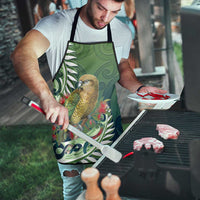 New Zealand Kea Bird Apron With Maori Koru Fern - Polynesian Pride