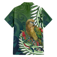 New Zealand Kea Bird Family Matching Tank Maxi Dress and Hawaiian Shirt With Maori Koru Fern LT05 - Polynesian Pride