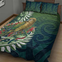 New Zealand Kea Bird Quilt Bed Set With Maori Koru Fern LT05 - Polynesian Pride
