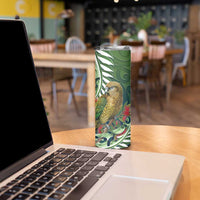 New Zealand Kea Bird Skinny Tumbler With Maori Koru Fern LT05 - Polynesian Pride