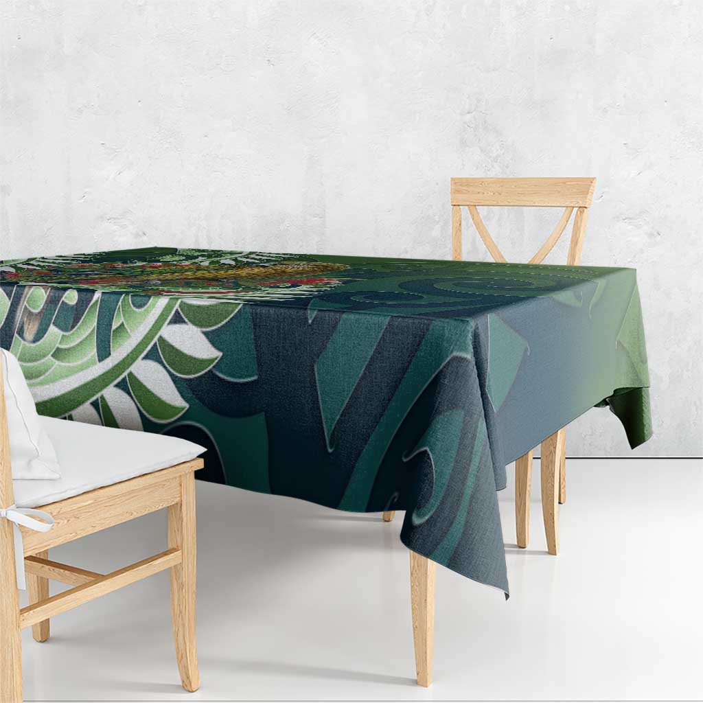 New Zealand Kea Bird Tablecloth With Maori Koru Fern - Polynesian Pride