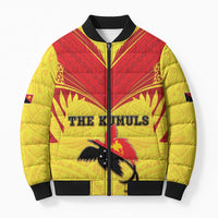 Papua New Guinea Rugby Custom Bomber Puffer Jacket Kumuls Heritage