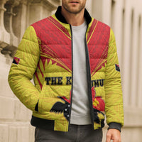 Papua New Guinea Rugby Custom Bomber Puffer Jacket Kumuls Heritage