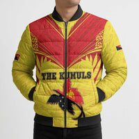 Papua New Guinea Rugby Custom Bomber Puffer Jacket Kumuls Heritage
