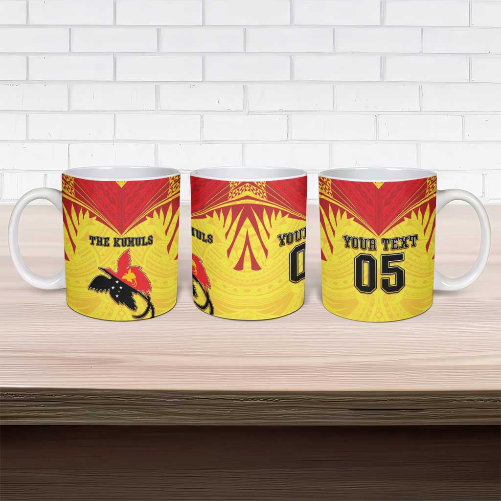 Papua New Guinea Rugby Custom Ceramic Mug Kumuls Heritage